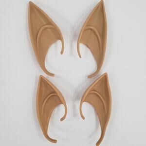 2 Pair Pointed Fairy Elf Ears 2 Sizes Long Short Cosplay Halloween Costume